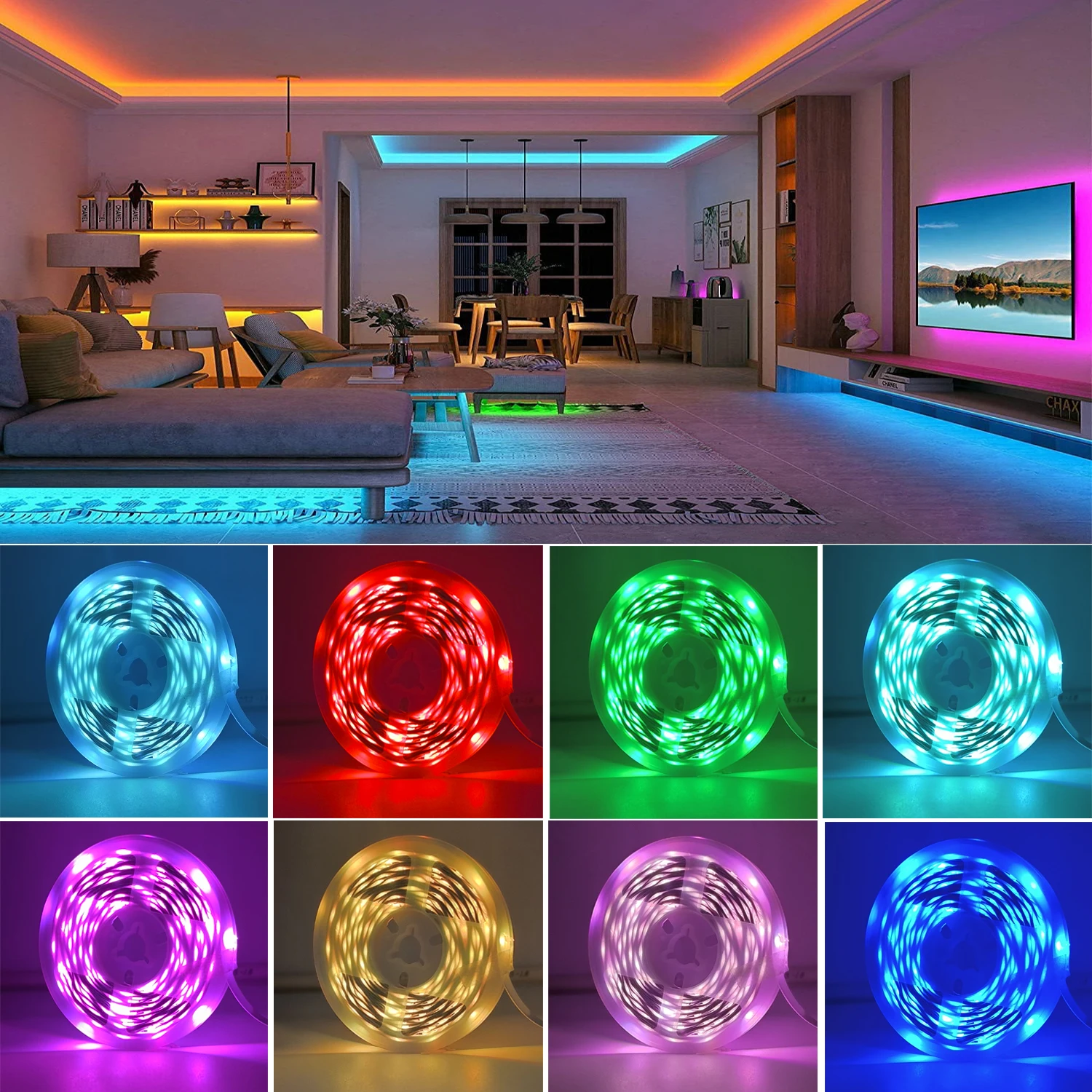 Tira LED RGB con App y Control Remoto - Imagen 2